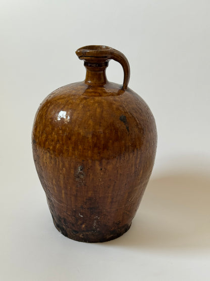 Large Amber Glaze Jug