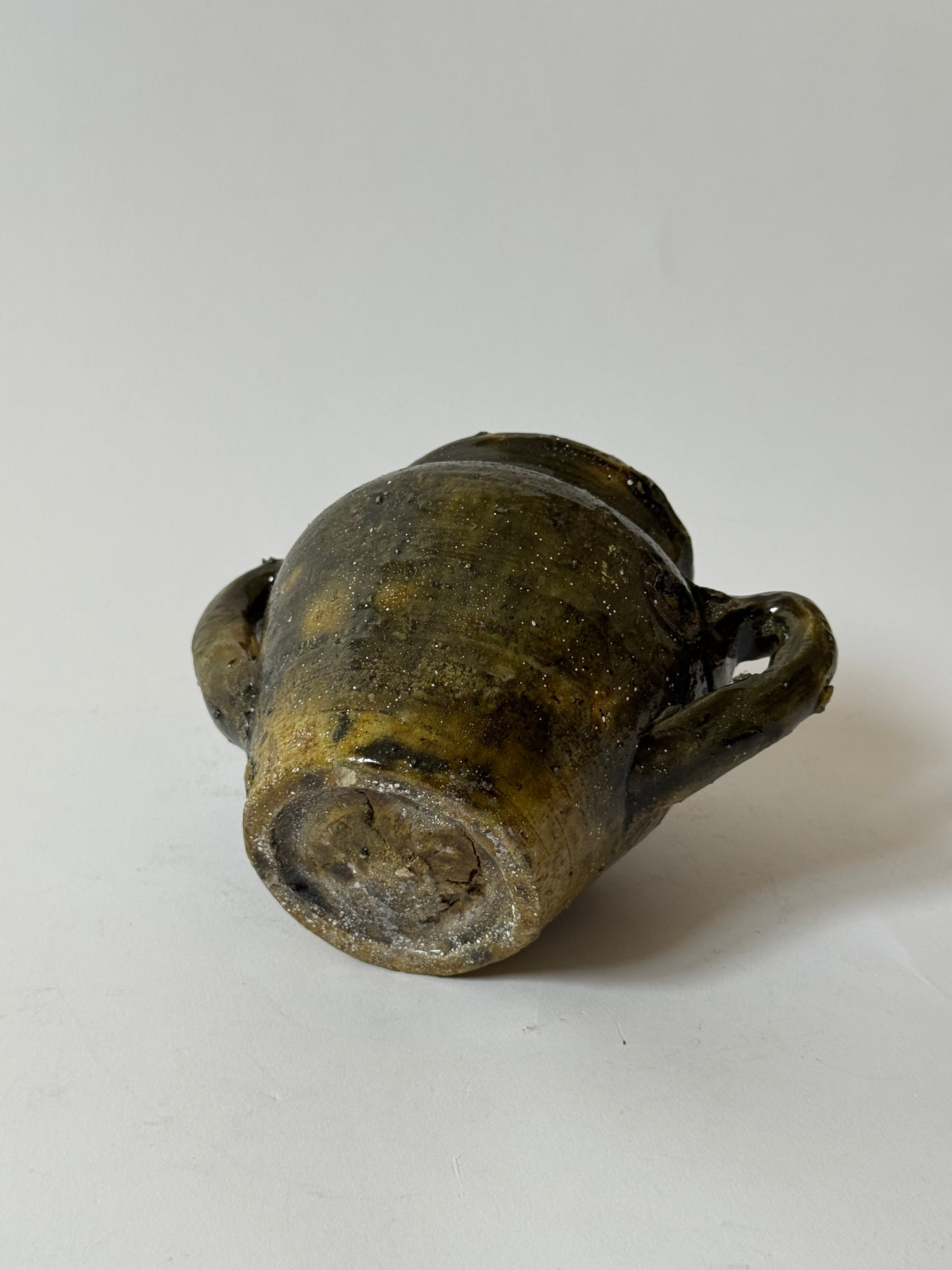 Deep Olive Twin Handle Moroccan Pot
