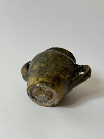 Deep Olive Twin Handle Moroccan Pot