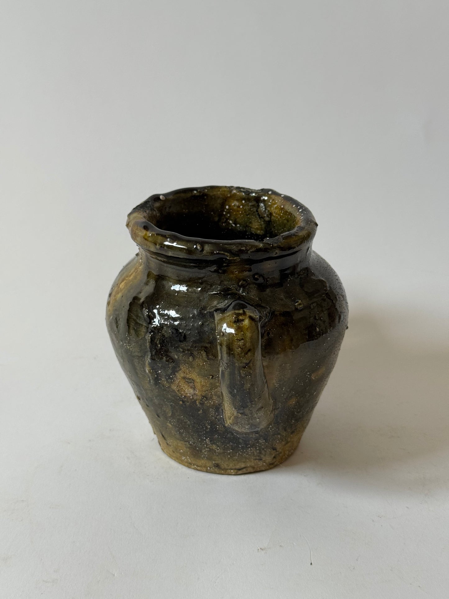 Deep Olive Twin Handle Moroccan Pot