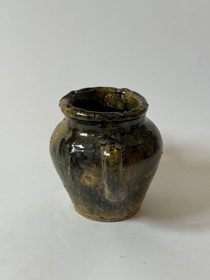 Deep Olive Twin Handle Moroccan Pot