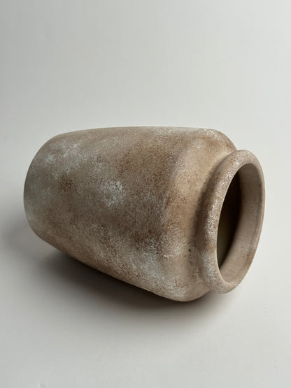 Up-Cycled | Warm Beige Stone-Effect Vase