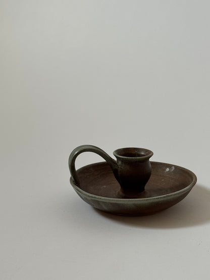 Two Toned Studio Pottery Candle Holder