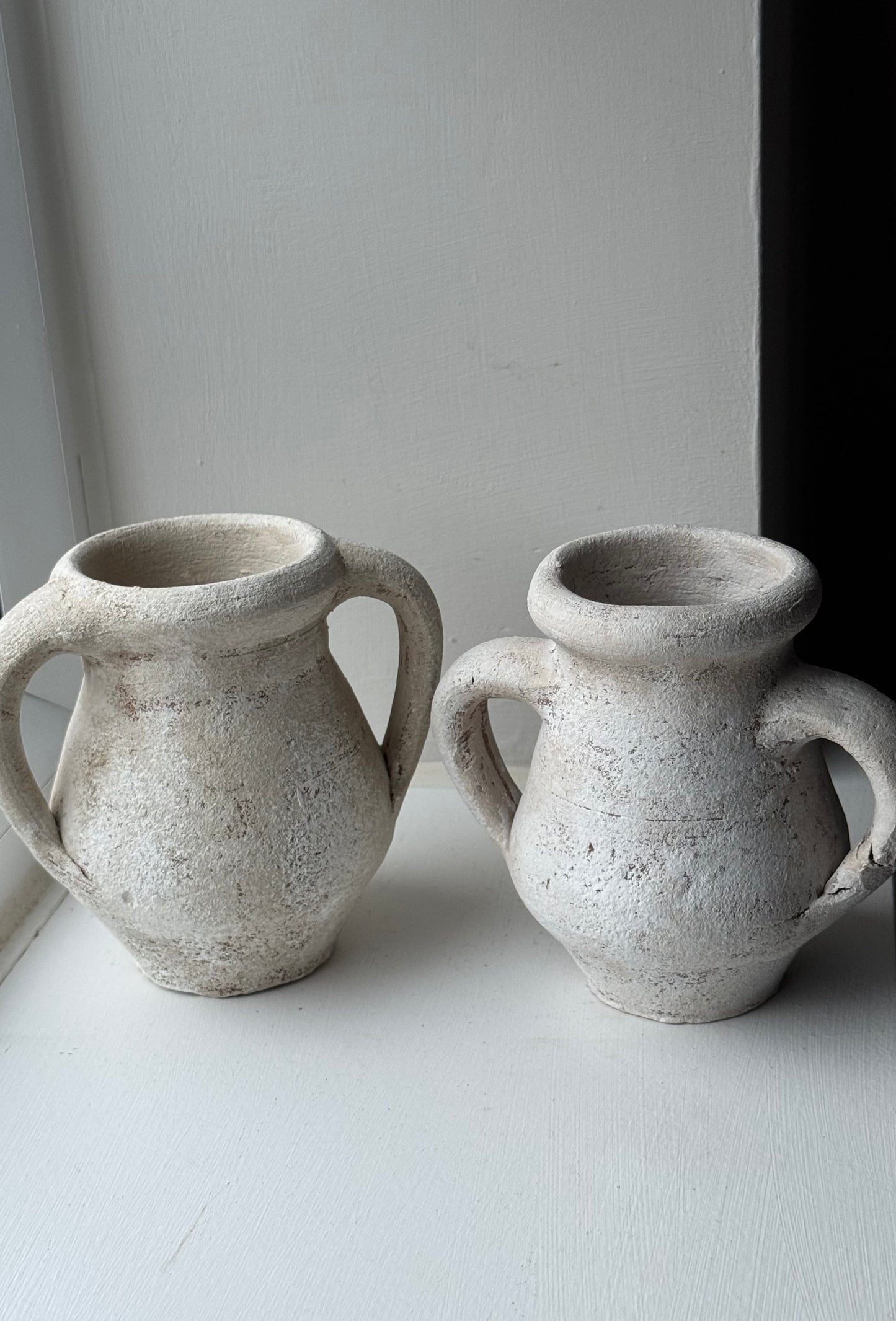 Up-Cycled | Small Off-White Double Handled Pot