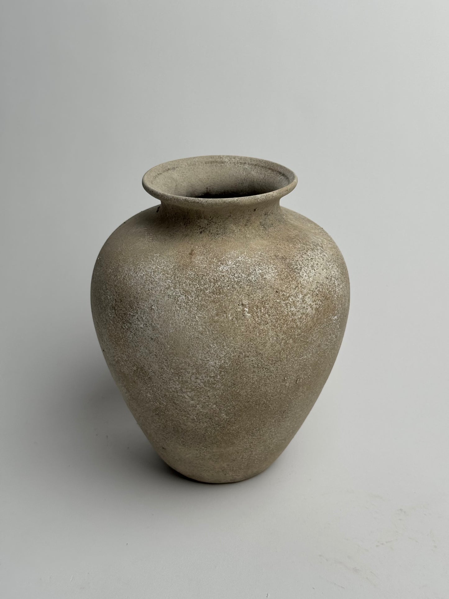 Up-Cycled | Beige Stone Effect Medium Tapered Vase