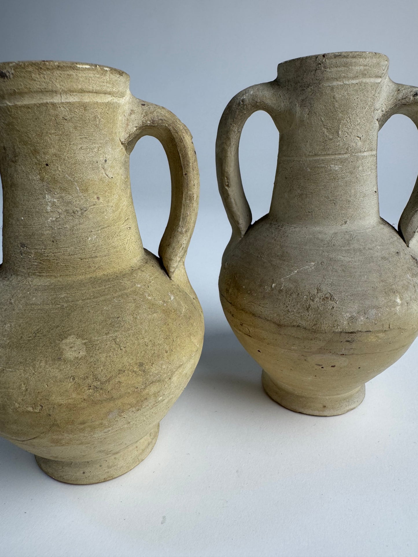 Double handled stoneware amphoras