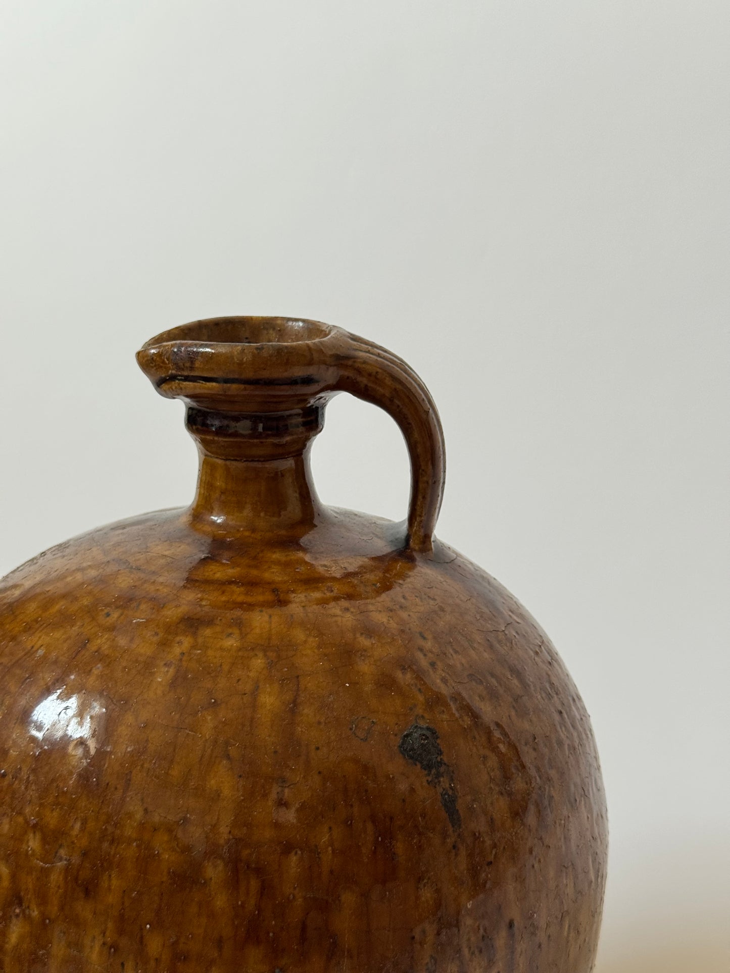 Large Amber Glaze Jug