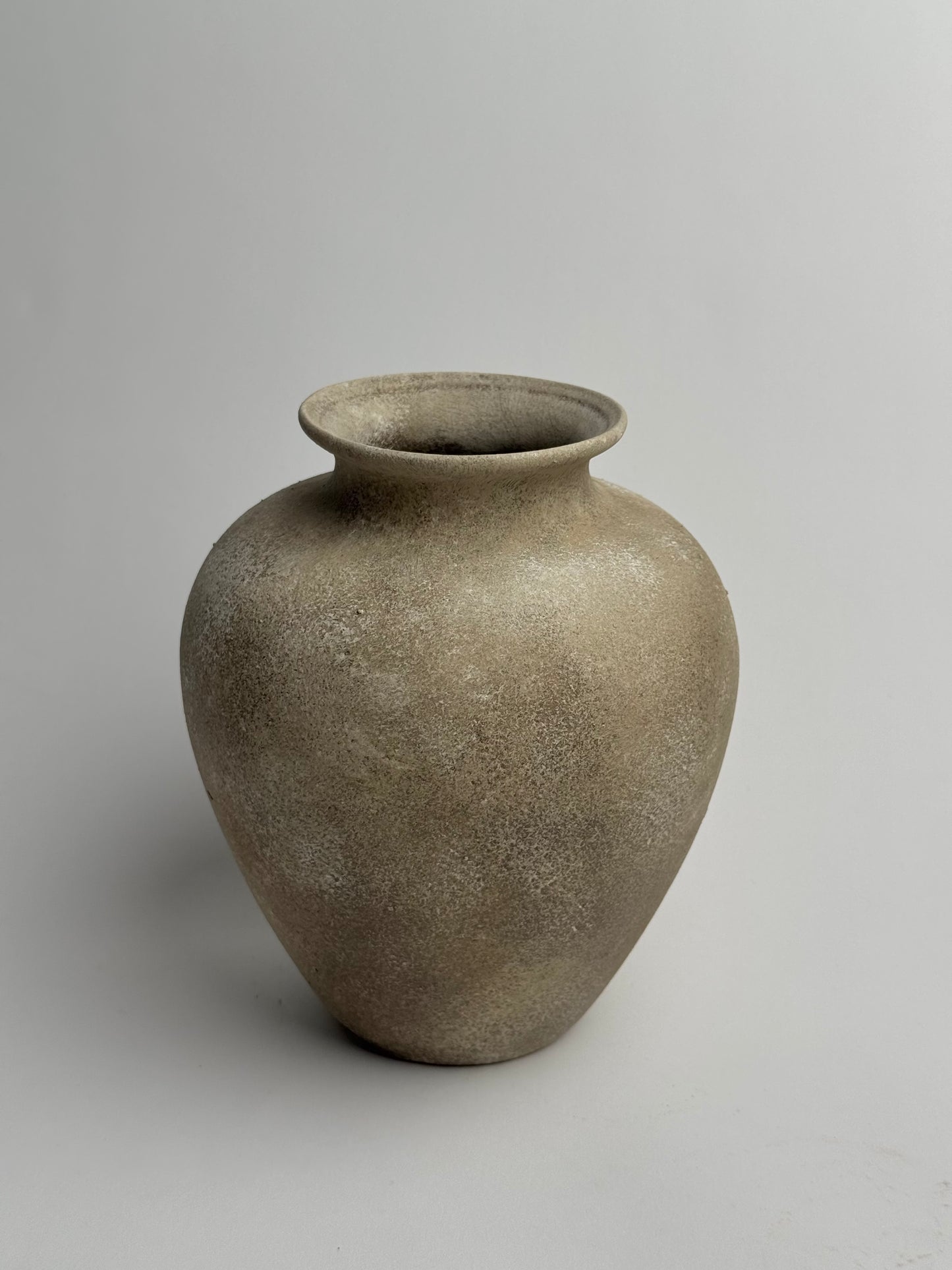 Up-Cycled | Beige Stone Effect Medium Tapered Vase