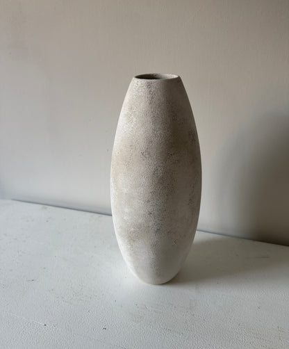 CLOUD  |  stone effect off-white/beige slim vase