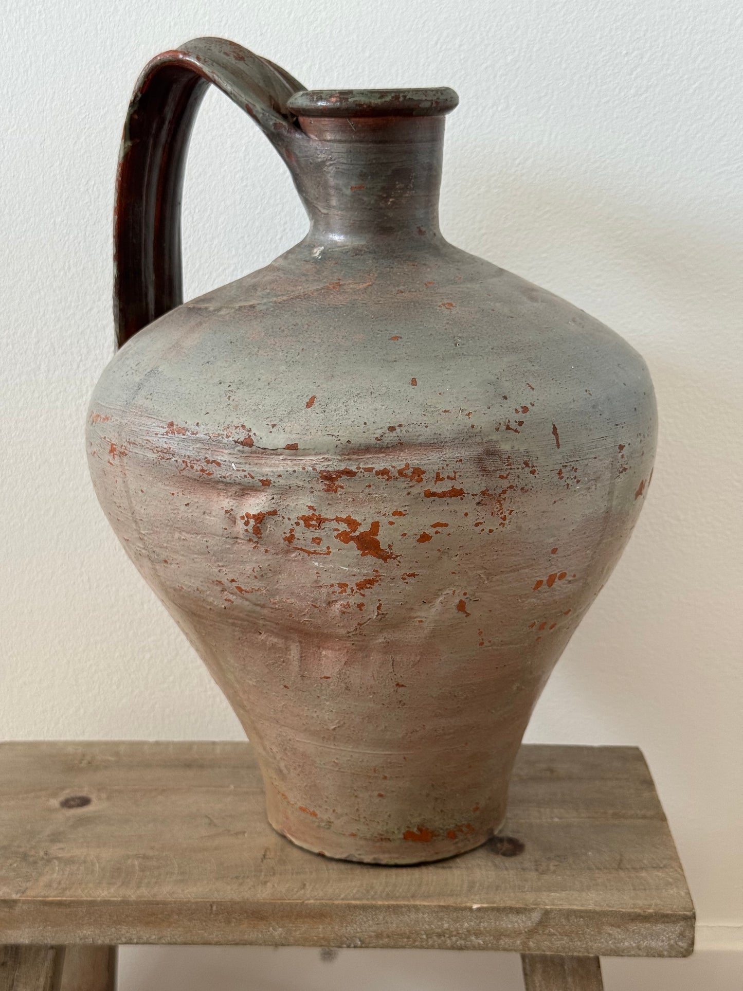 Large vintage terracotta jug
