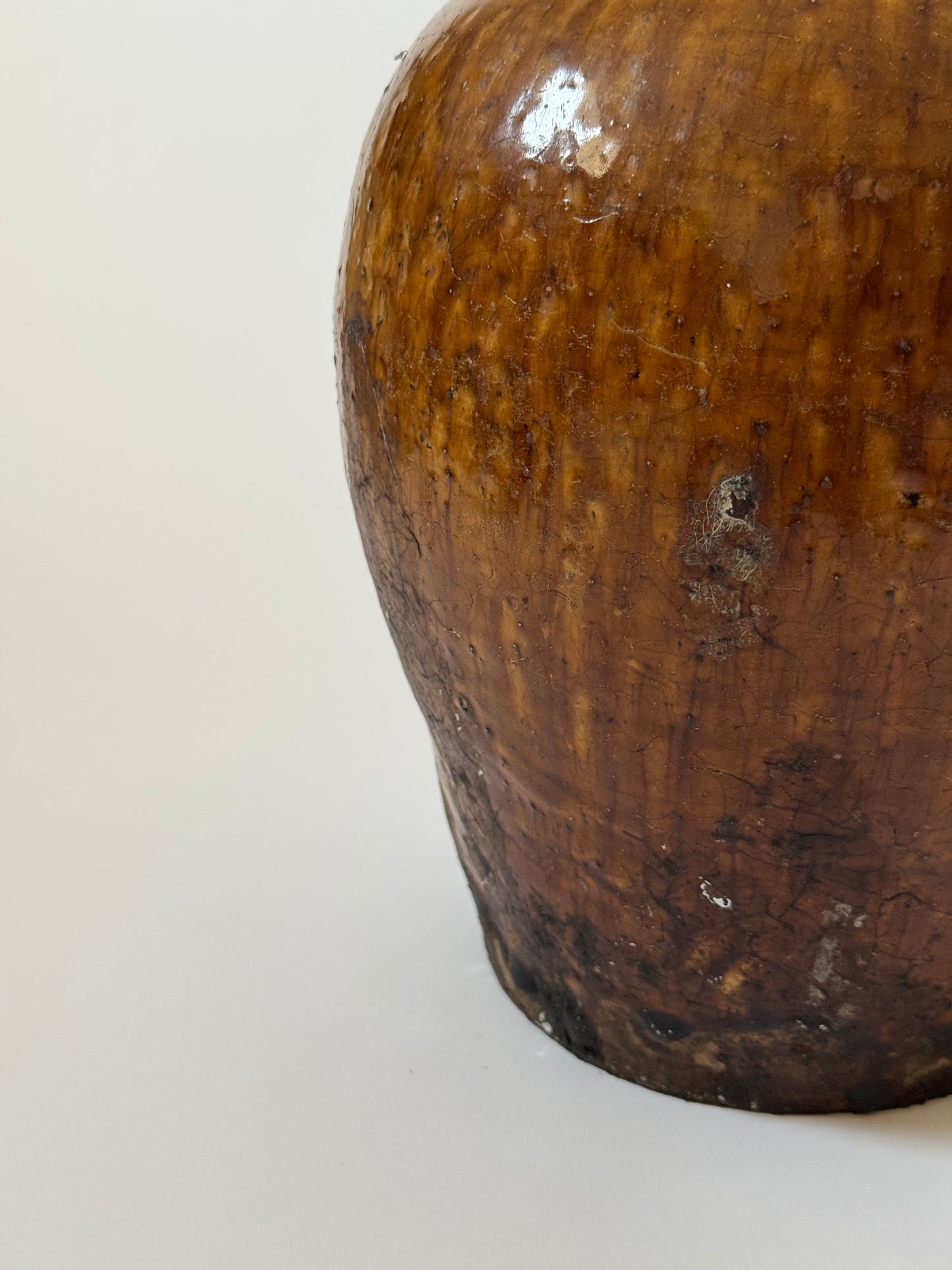 Large Amber Glaze Jug
