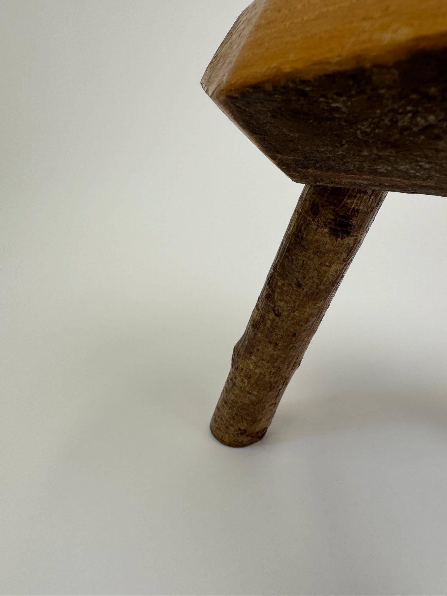 Small reclaimed wood decorative stool