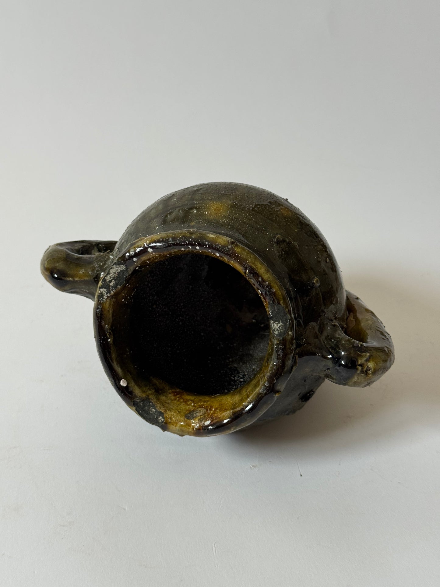 Deep Olive Twin Handle Moroccan Pot