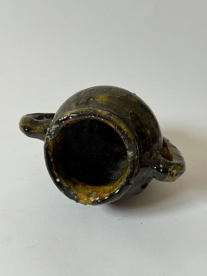 Deep Olive Twin Handle Moroccan Pot