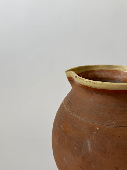Large Aged Terracotta Jug