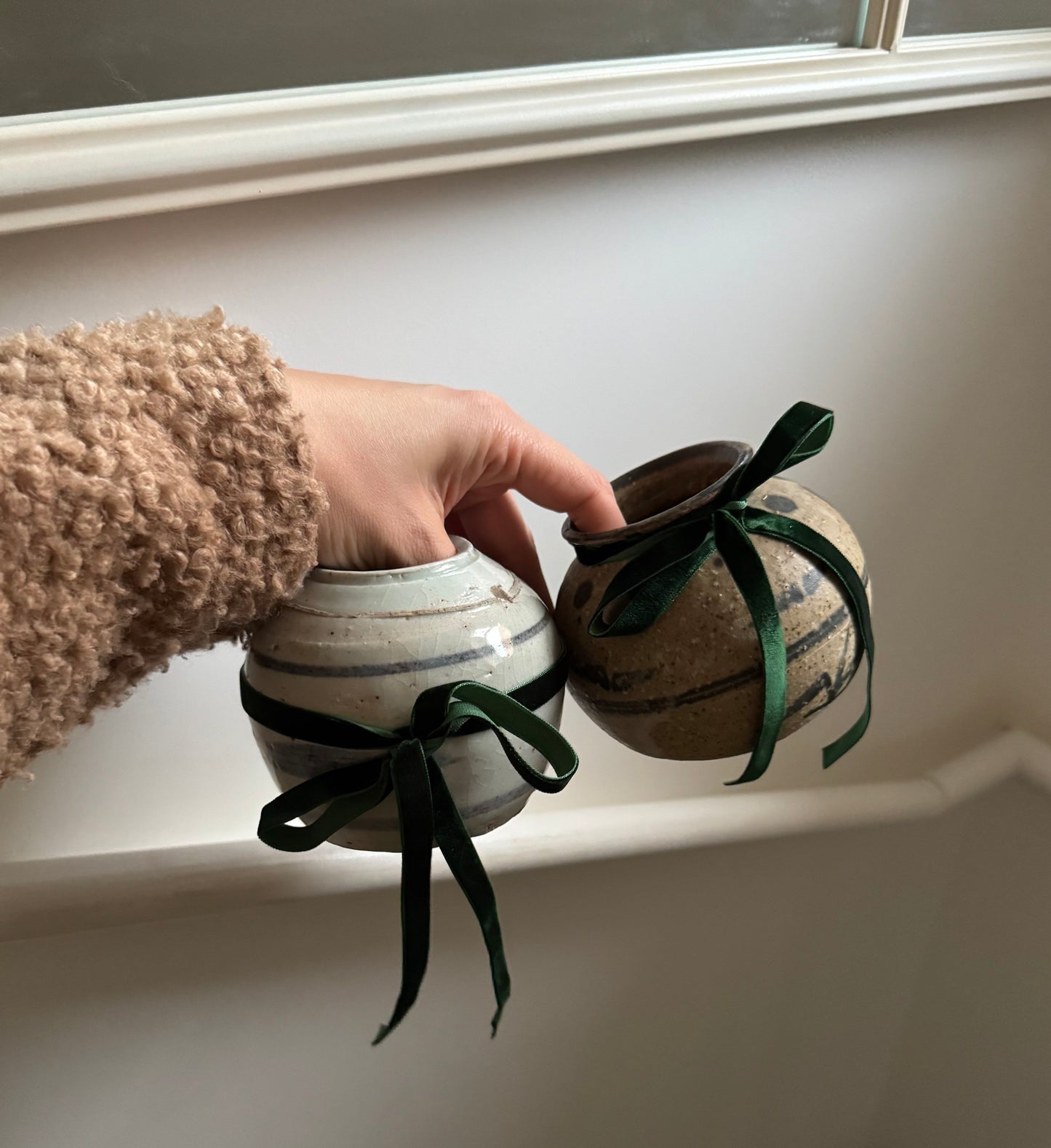 Pale Blue Antique Ginger Jar