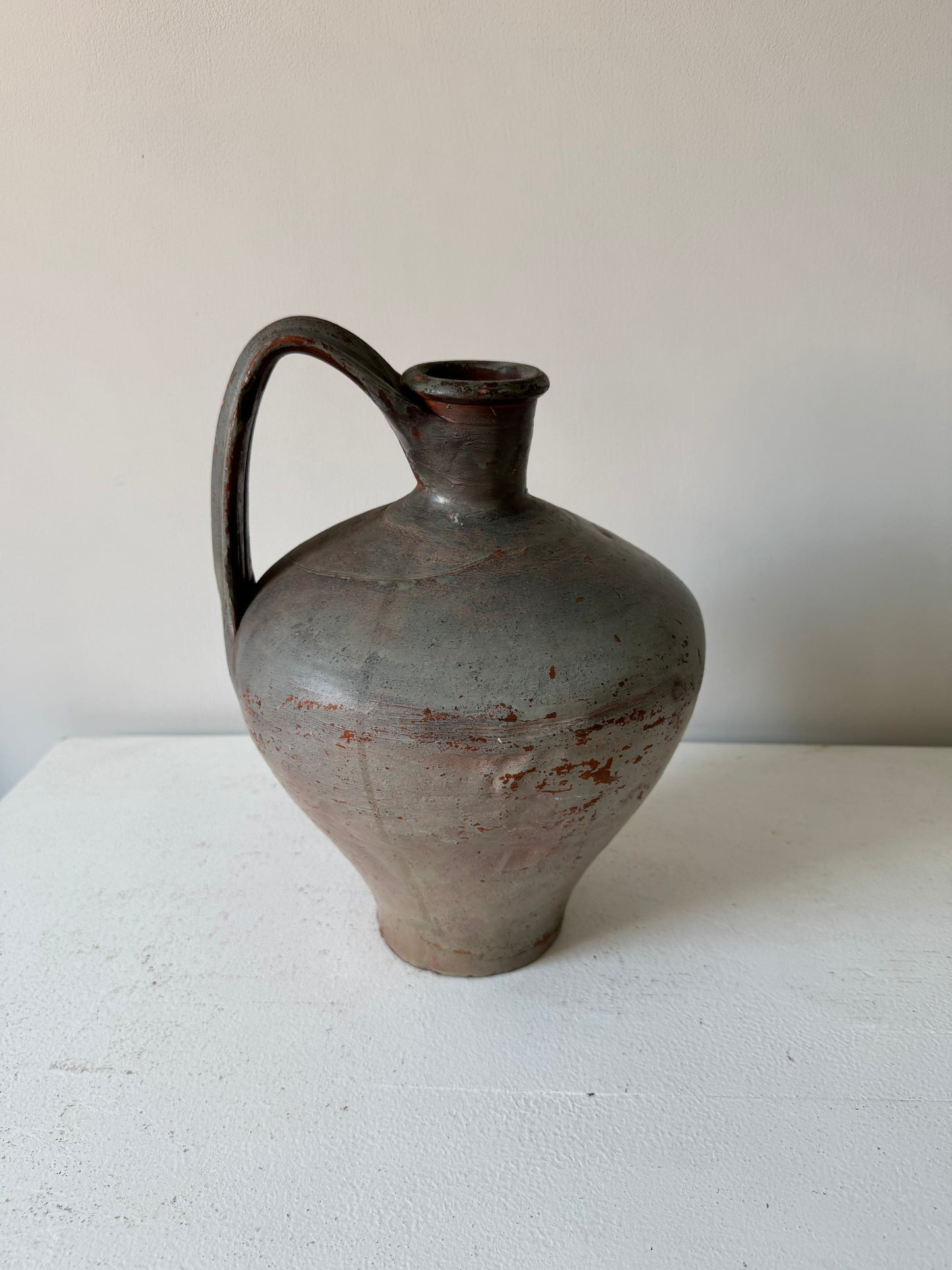 Large vintage terracotta jug