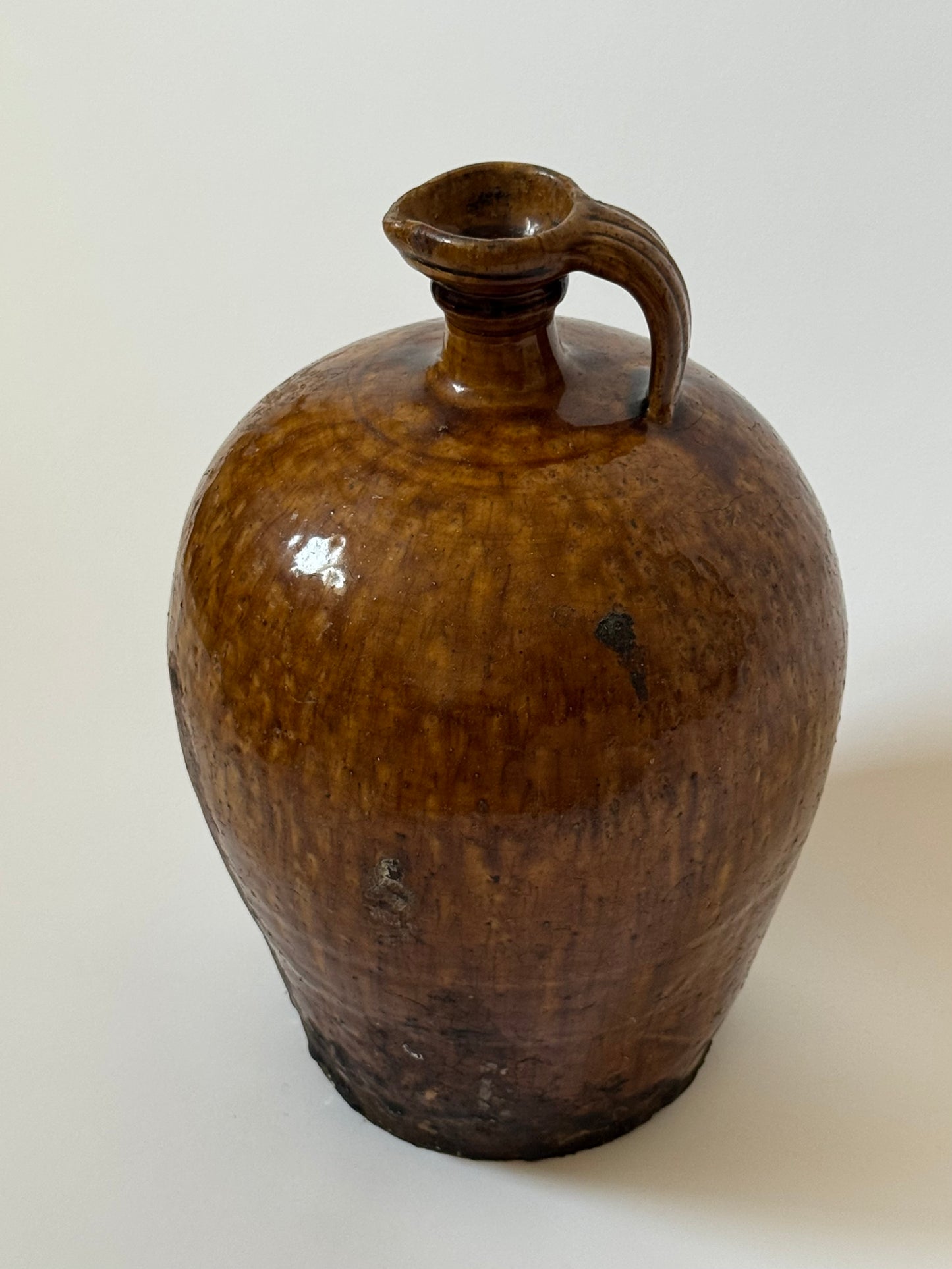 Large Amber Glaze Jug