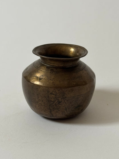 Small Vintage Brass Pots