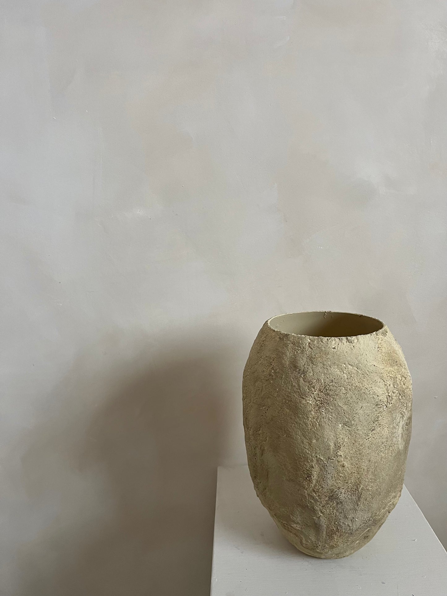 EARTH  | earthy beige brown heavily textured rustic pot