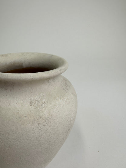 Up-cycled  |  light beige /off-white small classic urn