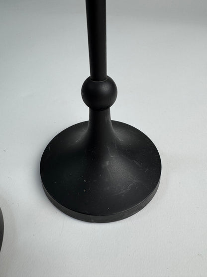 Pair of Cast Iron Candlesticks