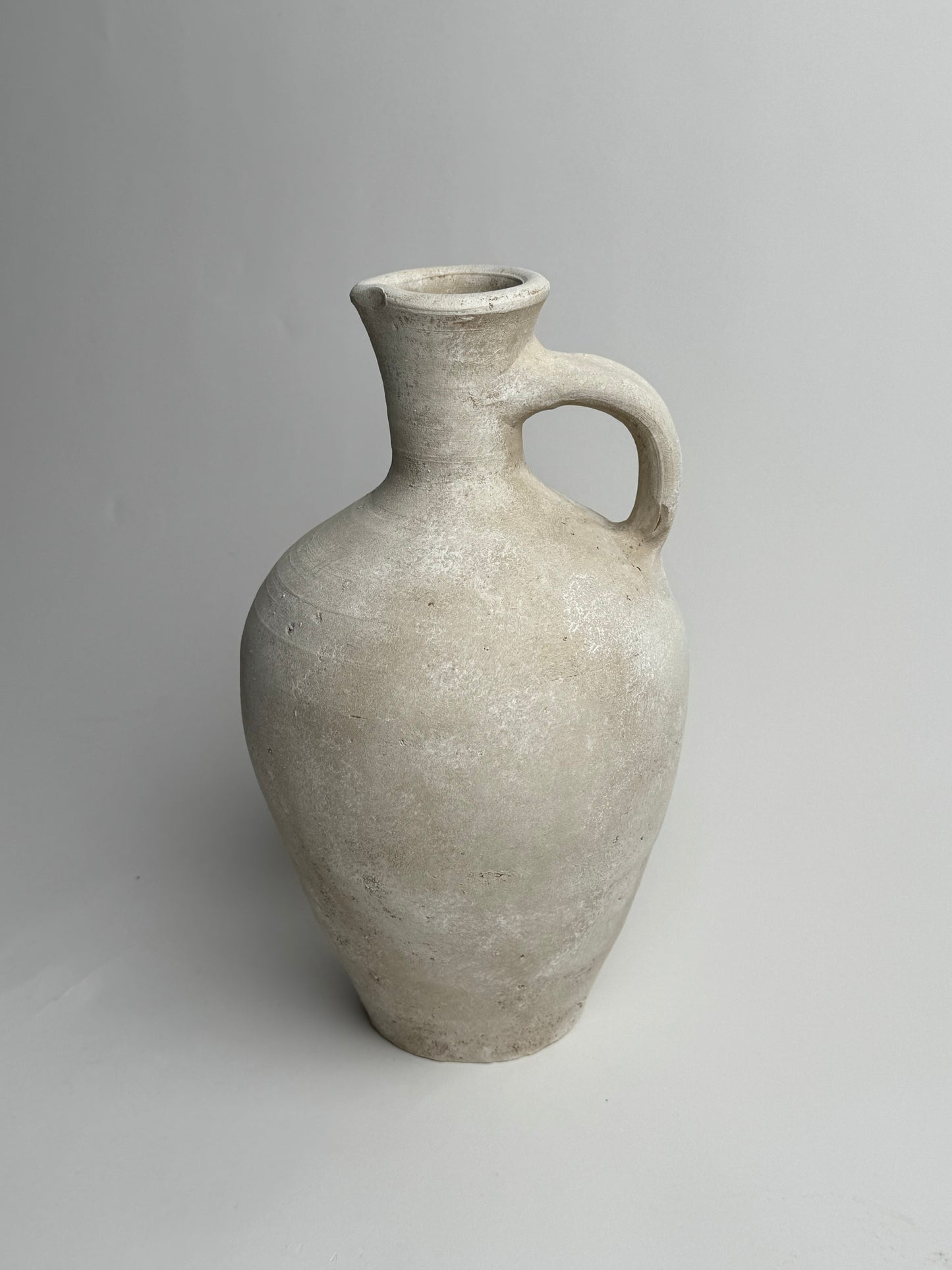 Up-Cycled | Large Off-White Mediterranean Style Jug