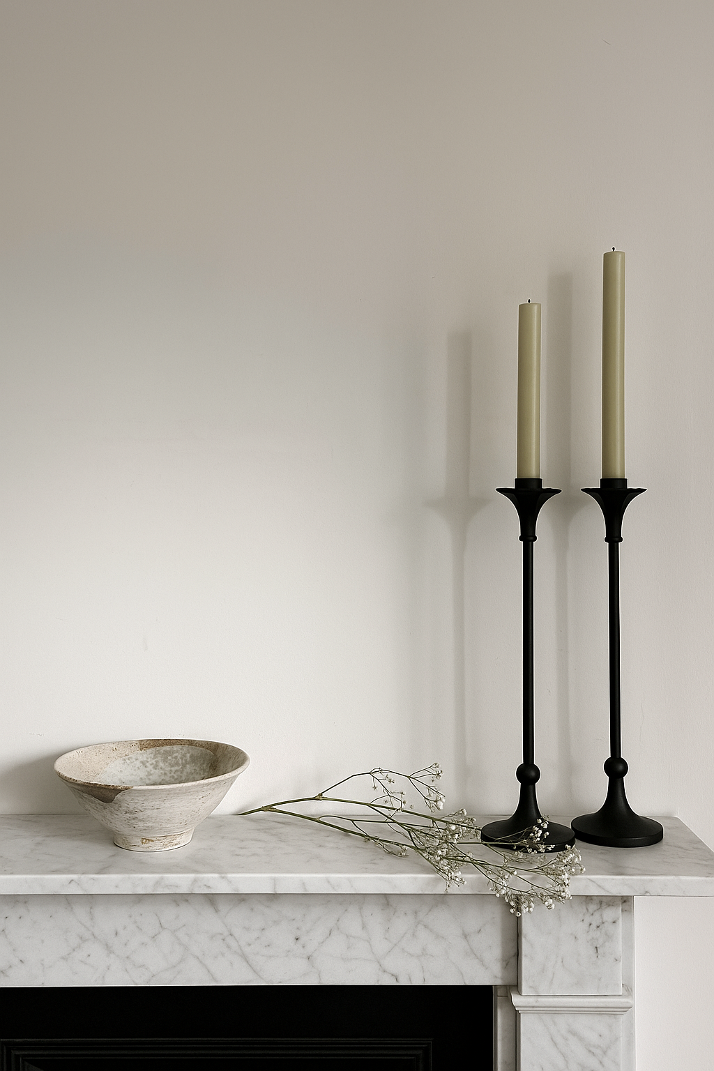Pair of Cast Iron Candlesticks