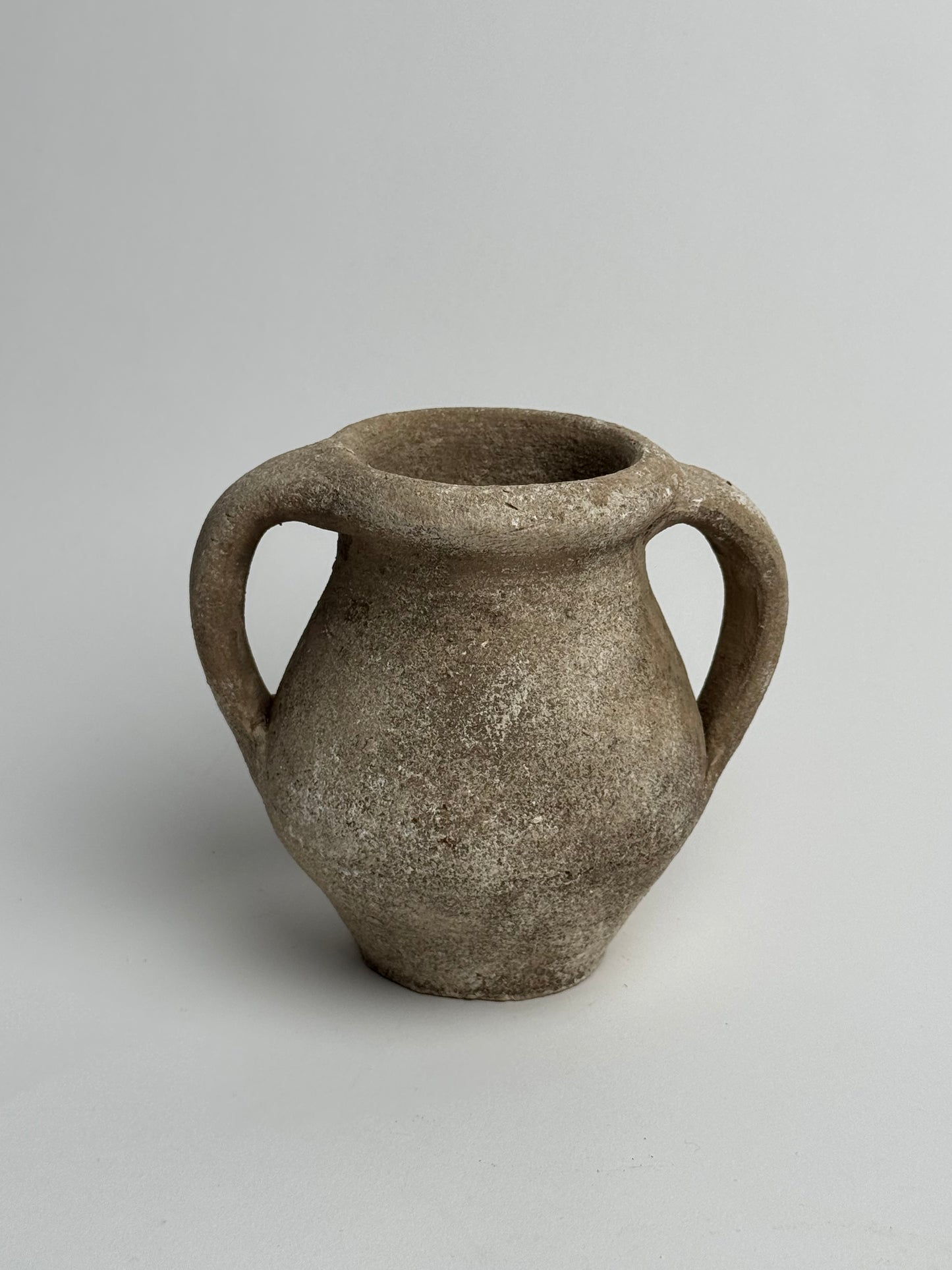 Up-Cycled | Beige Patina-Effect Double Handled Pot