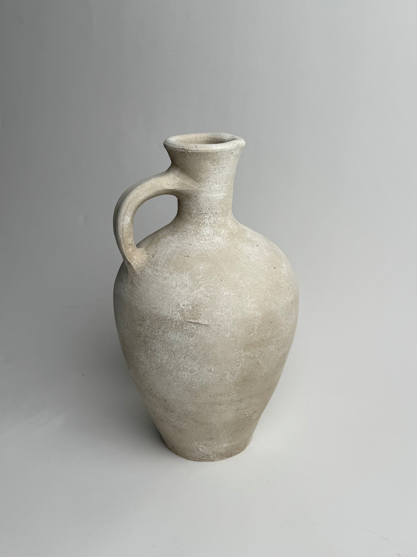 Up-Cycled | Large Off-White Mediterranean Style Jug