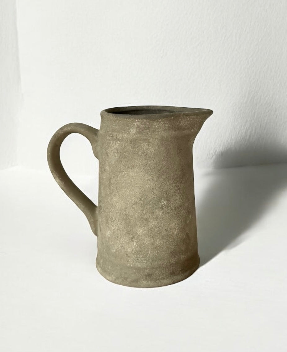 EARTH  | earthy brown handled jug style vase