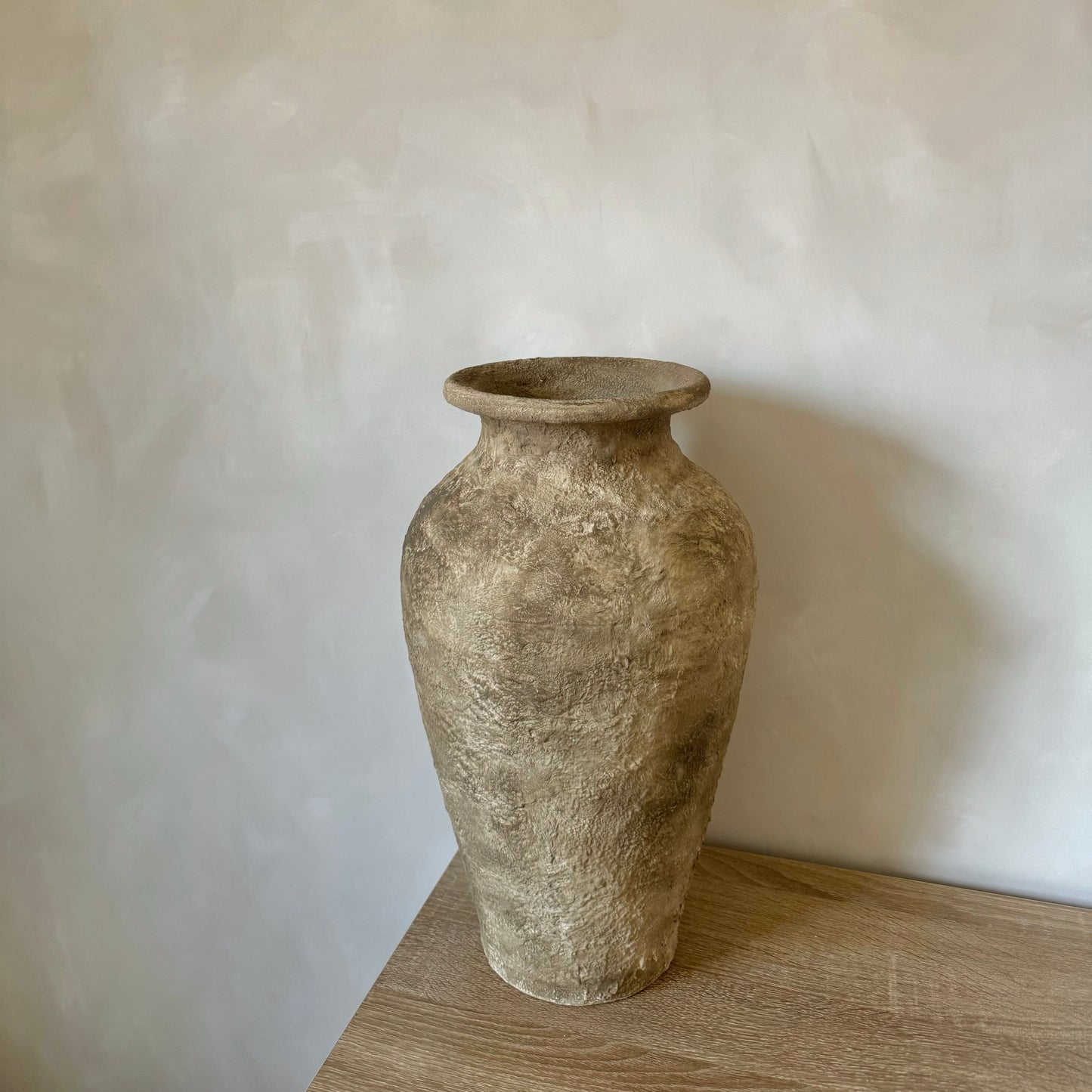 EARTH  |  Large warm brown, rustic textured vase