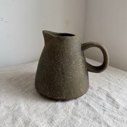 Up-cycled  | earthy brown small decorative jug