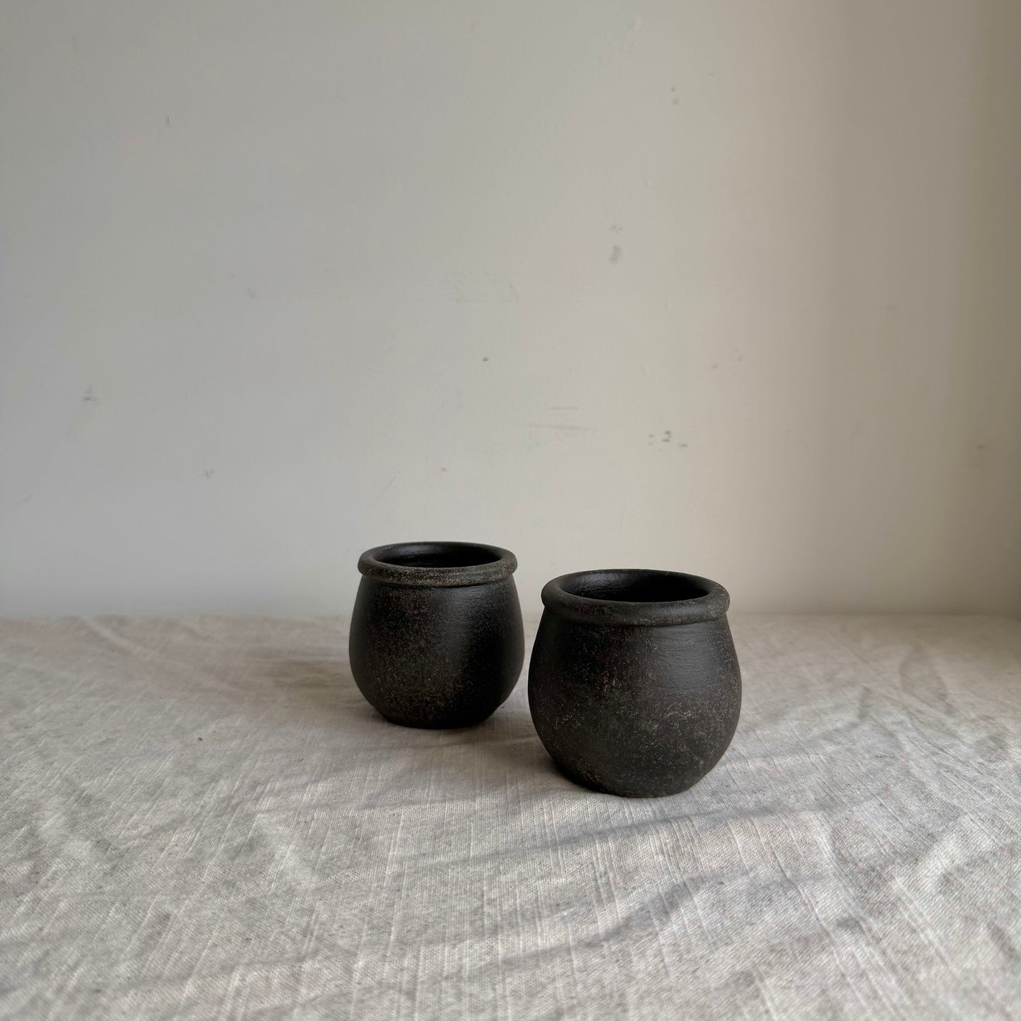 EARTH  | dark earthy brown mini pottery