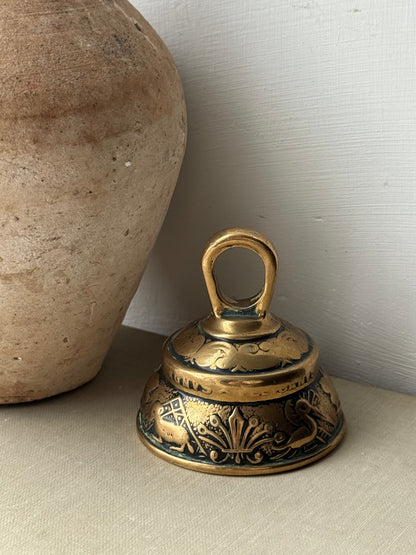 Vintage Brass Bell Ornament
