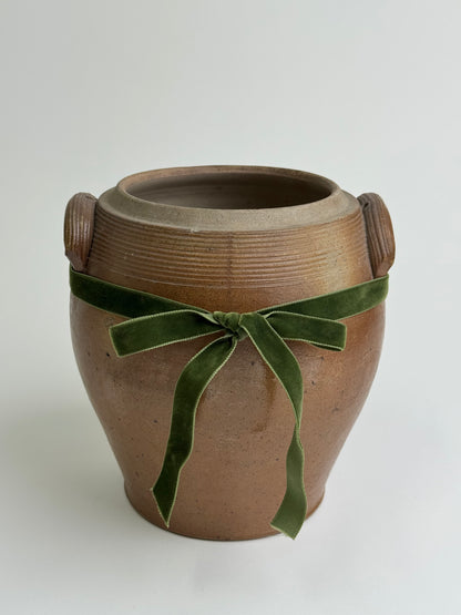 Large Brown Vintage Storage Pot