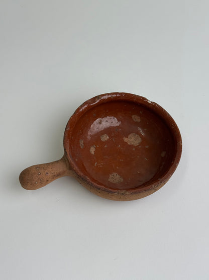 Vintage Handled Terracotta Skillet