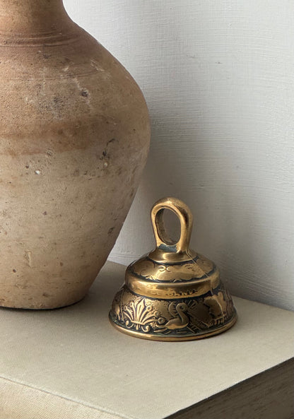 Vintage Brass Bell Ornament