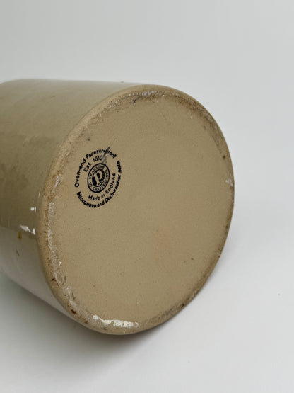 Vintage Glazed Stoneware Utility Jar