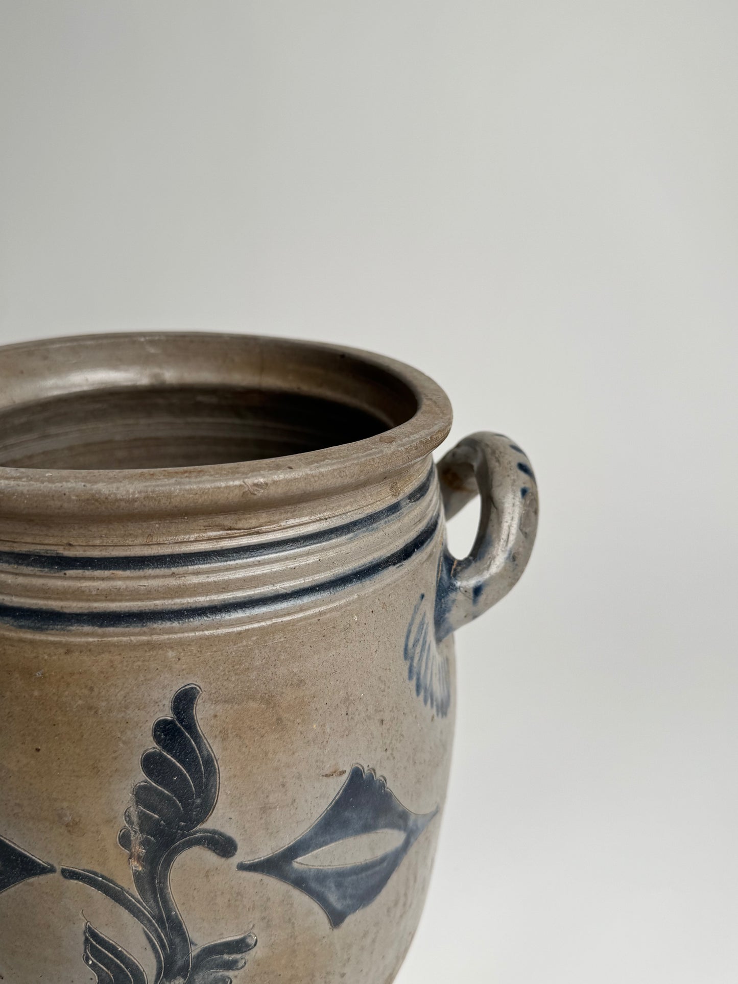 Large French Salt-glazed Alsace Pot