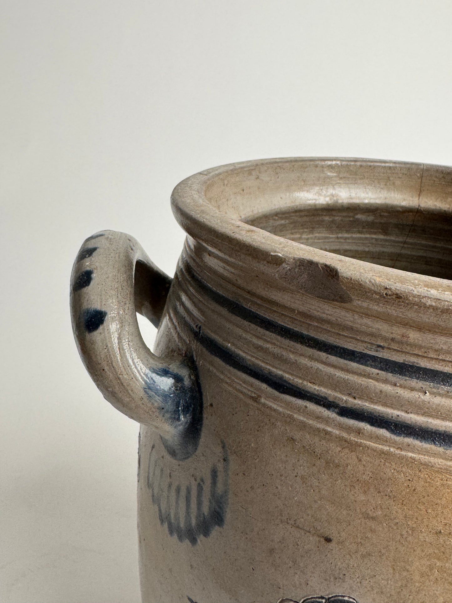 Large French Salt-glazed Alsace Pot