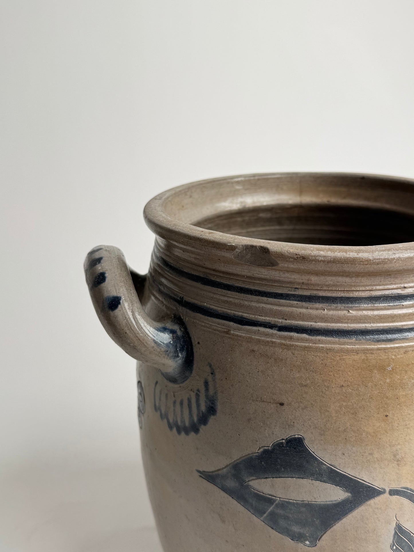 Large French Salt-glazed Alsace Pot