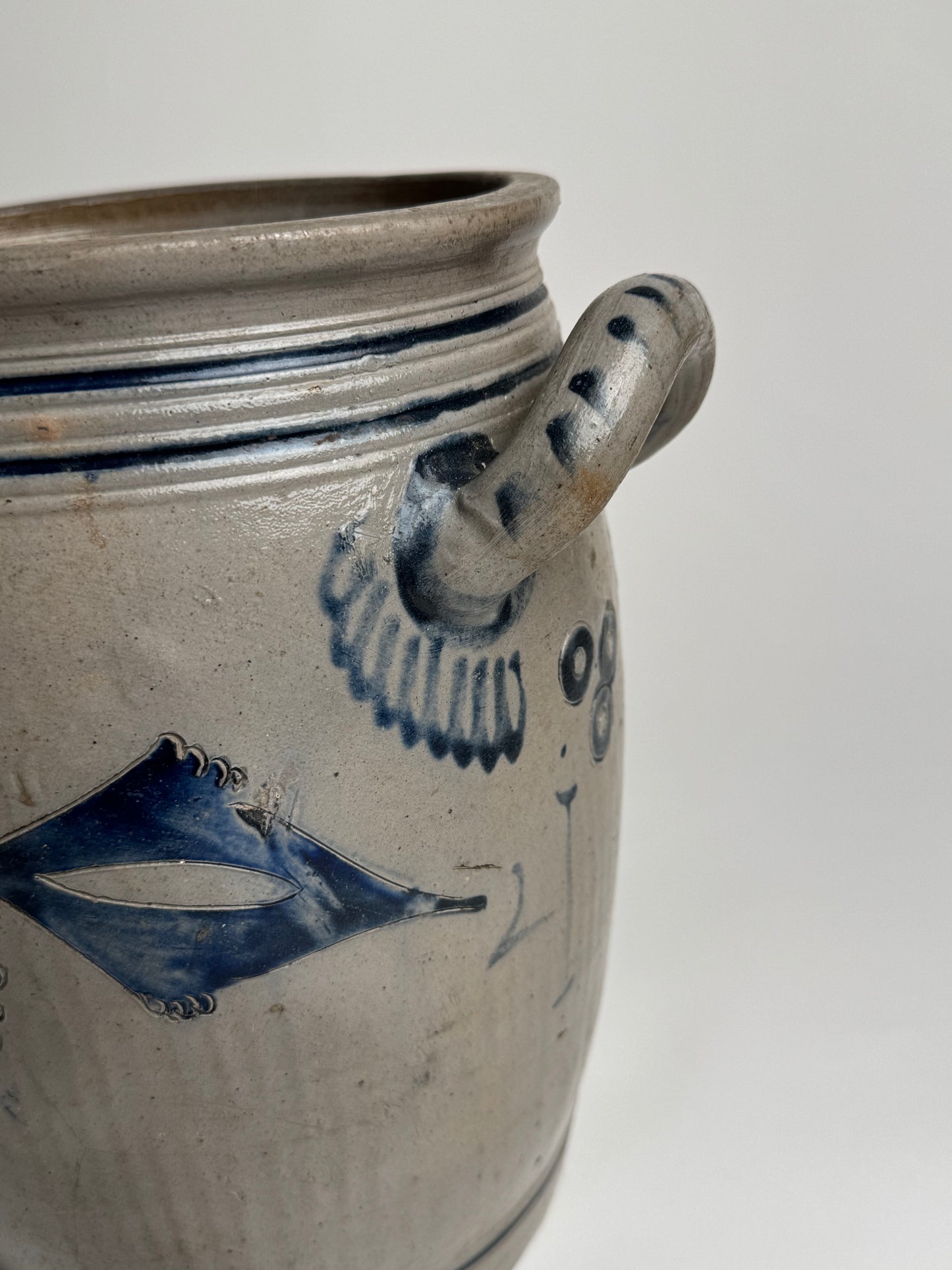 Large French Salt-glazed Alsace Pot