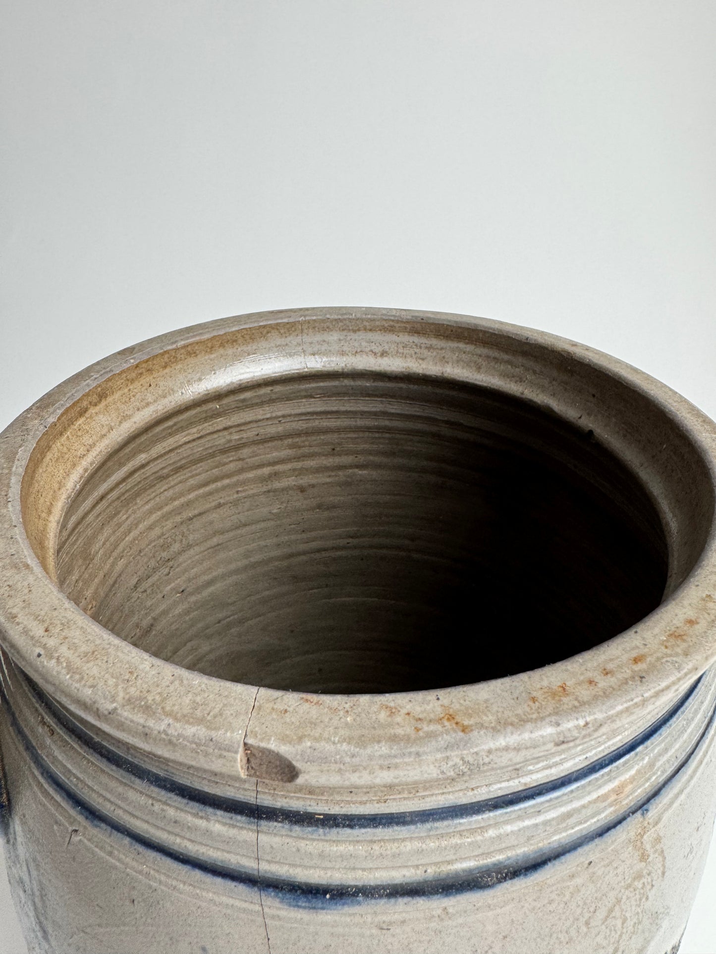 Large French Salt-glazed Alsace Pot