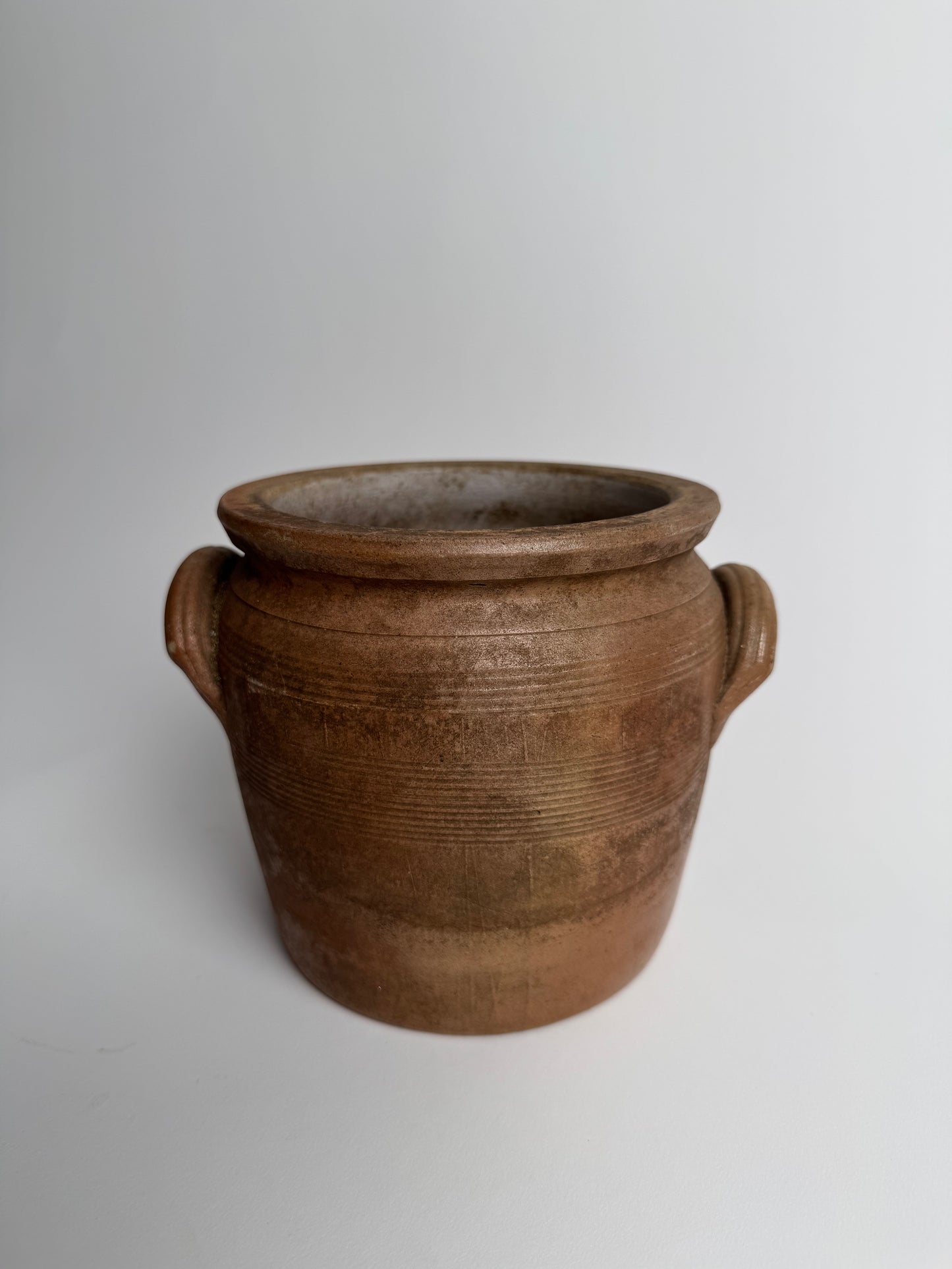 Vintage Brown Confit Pot