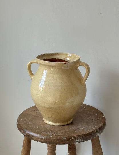 Butter Yellow Twin Handled Vessel