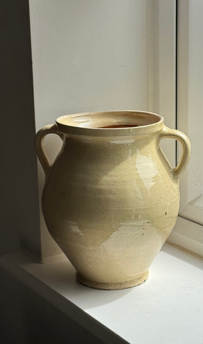 Butter Yellow Twin Handled Vessel