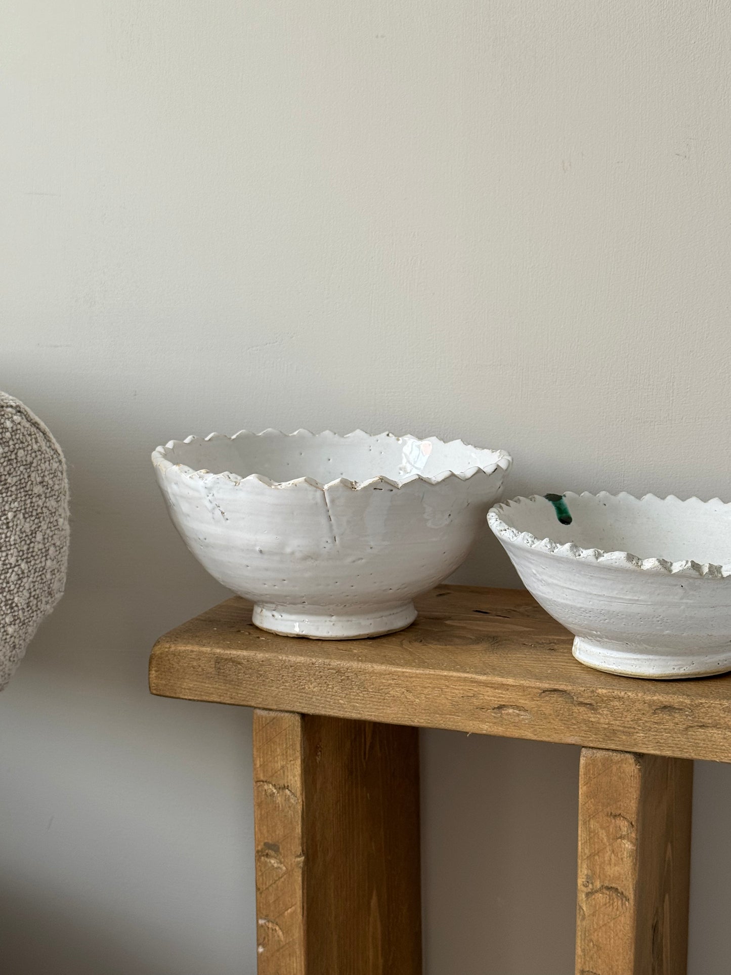 Handmade Moroccan Scalloped Bowls