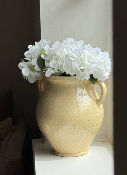 Butter Yellow Twin Handled Vessel