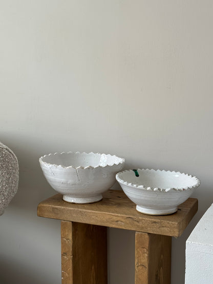 Handmade Moroccan Scalloped Bowls